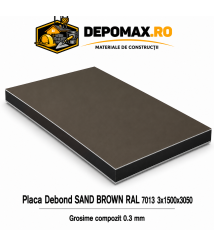 Placa BOND Sand Brown 3mm, 1500x3050mm, aluminiu 0.3mm
